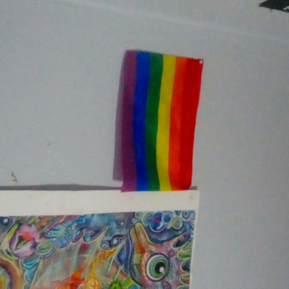 Mini pride flag